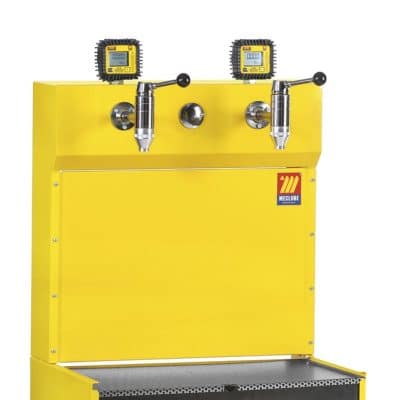 Oil Dispenser Bar With 2 Levers, Nozzles and Digital Flow Meter